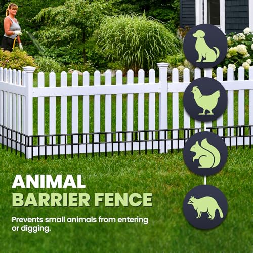 42.5FT No Dig Fence Panels (30 Pack,41.8Ft)