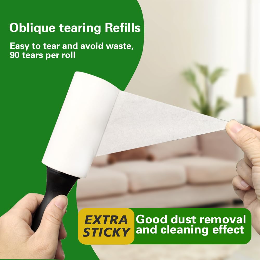 Extra Sticky Lint Roller Refills (720sheets (8 lint roller Refills))