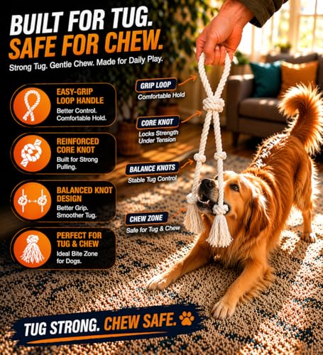 Dog Rope Toy 2 Pack (4-Knot Loop (2-Pack))