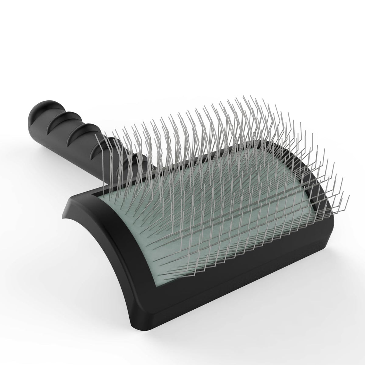 Doodle Brush Poodle Slicker Brush for Grooming Fluff Shedding Easy (black)