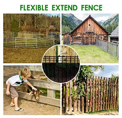 24x15 inch No Dig Animal Barrier Fence (10 pack 24x15-inch black)