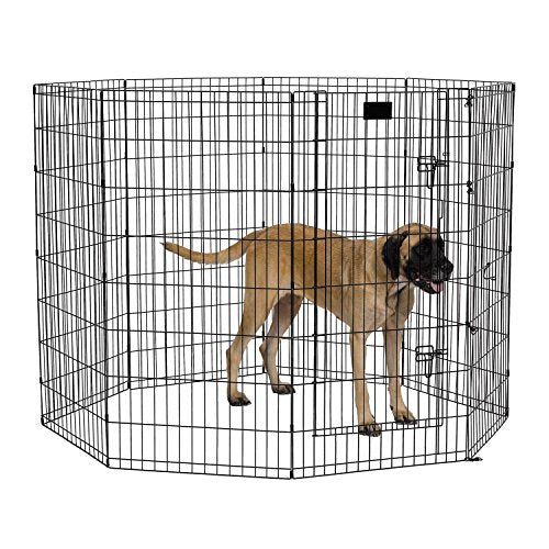 MidWest 48 Inch Exercise Pen (Black w/ Door / 48" H)