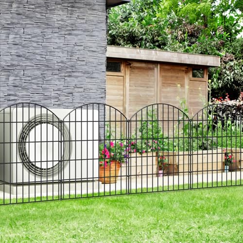 Metal Garden Fence 36 in x 11.7 ft (36"Hx11.7ft (5 panels))