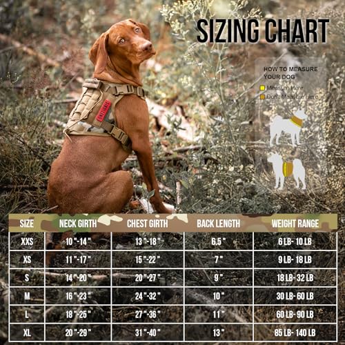 Tactical Dog Harness with Handle No (XX-Small / Multi-colored)