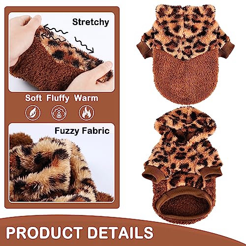 Dog Sweaters for Small Dogs (Medium (Chest 16.1in) / Brown)