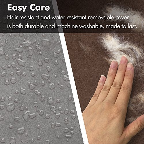 X Large Dog Bed (Memory Foam Dog Bed / Chester Brown / 44.0"L x 34.0"W x 10.0"Th)