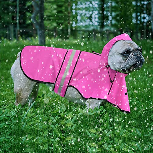 Waterproof Dog Rain Coat (Pink / Medium)