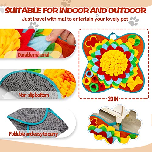 Snuffle Mat for Dogs Pet Treats Feeding Mat for Small (Blue)