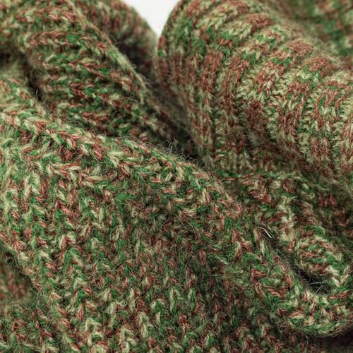 Knitted Turtleneck Dog Sweater (X-Large / Heather Green)