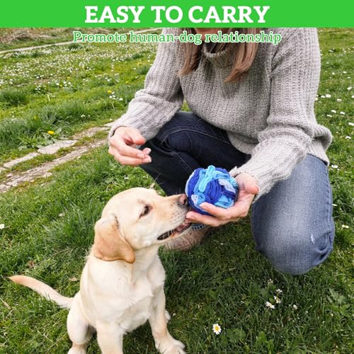 4 Packs Snuffle Ball for Dogs (3.9 inches)