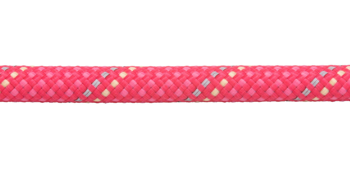 Knot-a-Long Dog Leash, 30-inch Short Rope Lead, Fireweed Pink (Pink / One Size)
