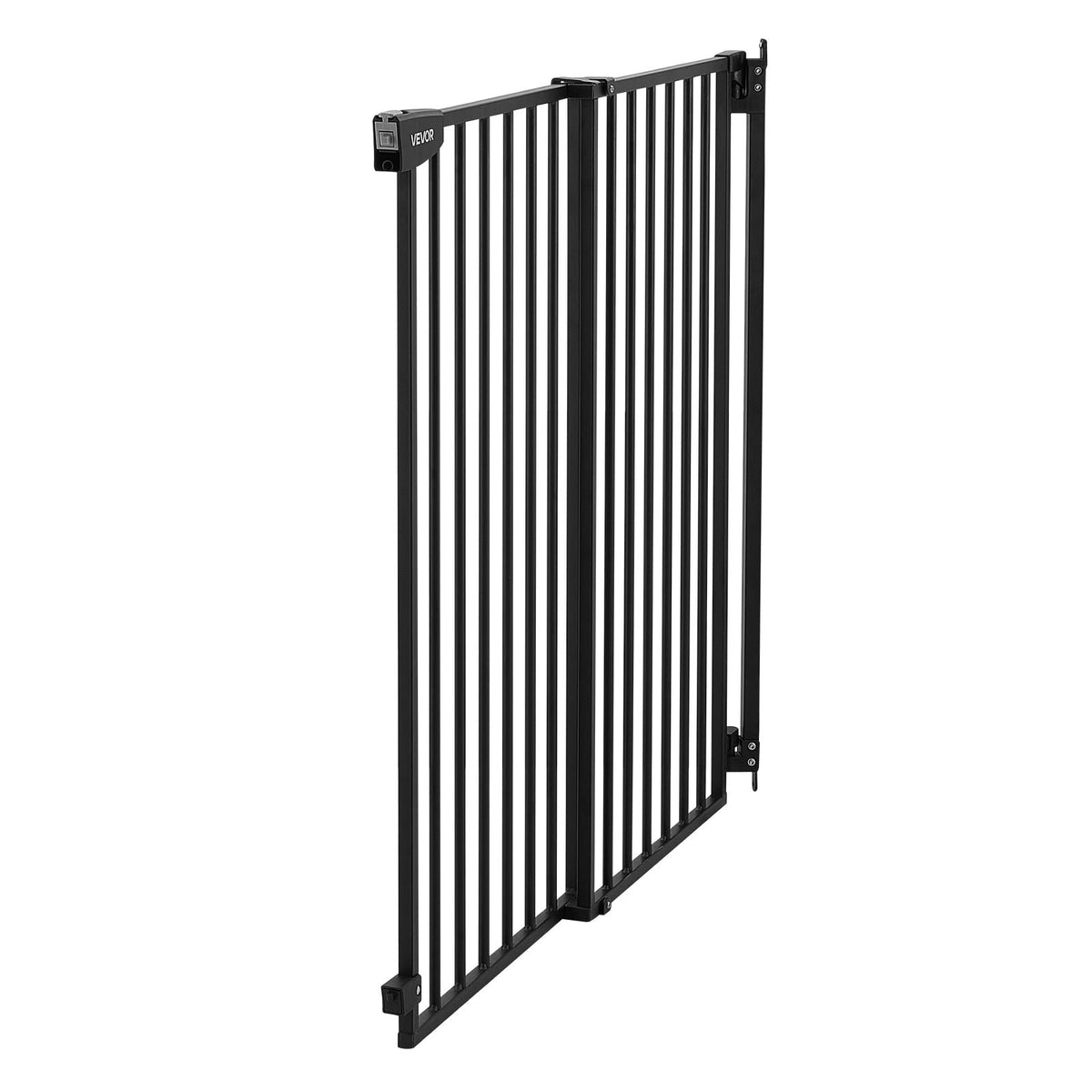 Pet Gate for Stairs (Black / 28-43" Wide x 30" Tall)