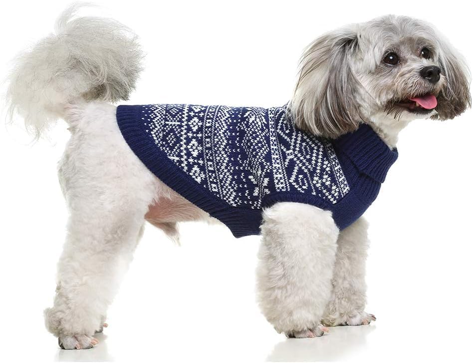 Dog Sweater Argyle (XX-Small / Blue)