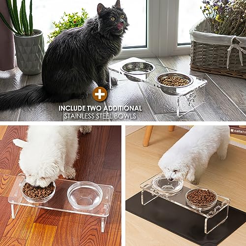 Elevated Dog & Cat Bowls (Small Dogs & Cats-3.75" Height)