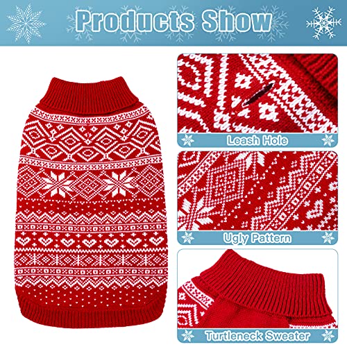Dog Sweater Argyle (Small/Medium / Red)