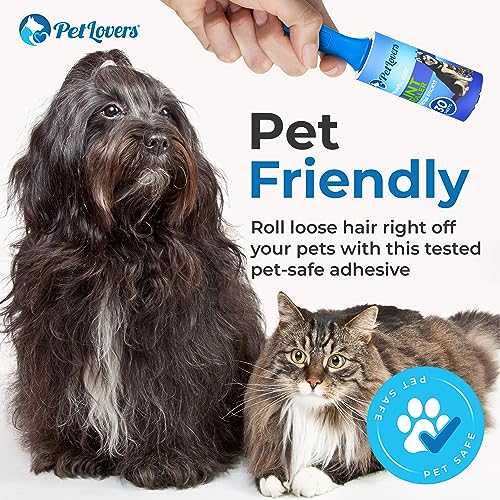 Extra Sticky Lint Roller Mega Value Set for Pet Hair Removal and Clothes