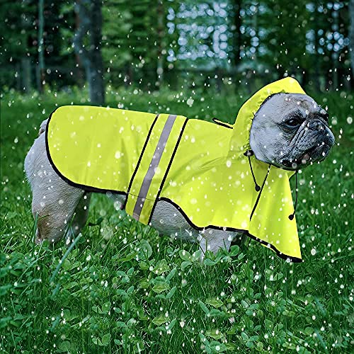 Waterproof Dog Rain Coat (Neon Green / Medium)