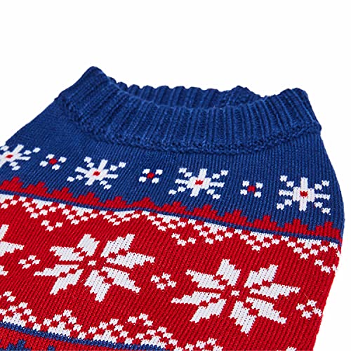 Christmas Snowflake Dog Sweater in Navy Blue (18 inch (Pack of 1) / Snowflake - Navy Blue)