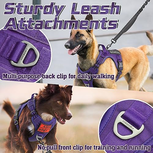 Tactical Dog Harness for Small (Purple / Small)