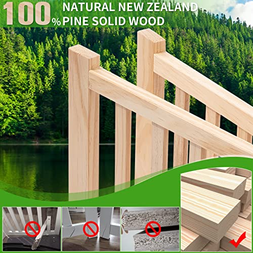 Non Painted Wooden Freestanding Dog Gates (【3 Panel】-23“ H)
