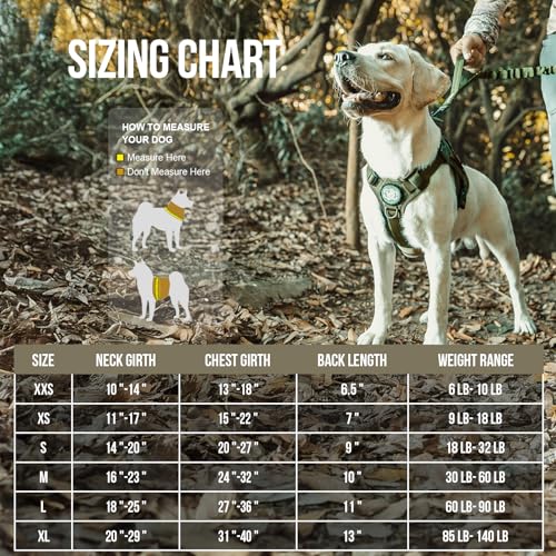 Tactical Dog Harness (Medium / Green)