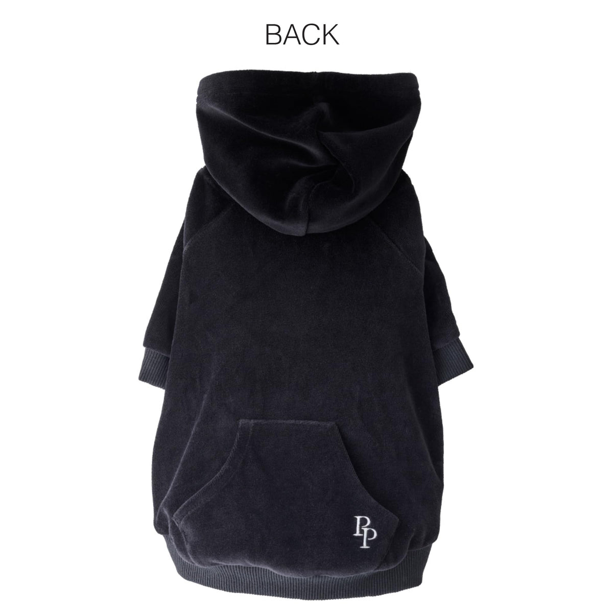 Cooper II Dog Hoodie (Black / XXX-Small (up to 5lbs))