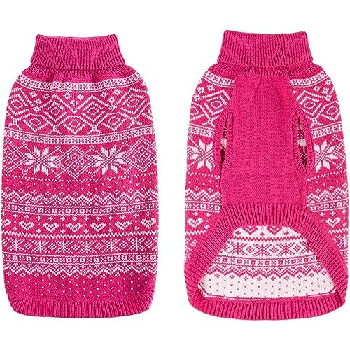 Dog Sweater Argyle (Medium/Large / Pink)