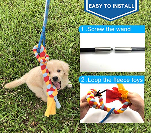 Interactive Flirt Pole Toy for Dogs Chase