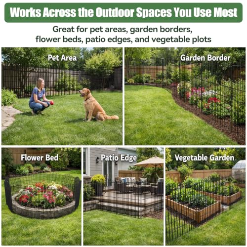 No Dig Garden Fence Panels (40 in(H) X 29 in(L))