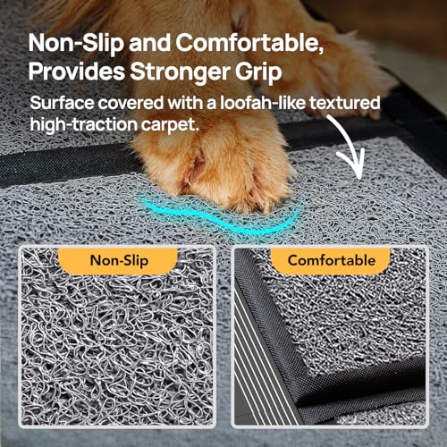 Dog Ramp for Cars (71" L x 17.2" W with Dog Pattern Upgraded)