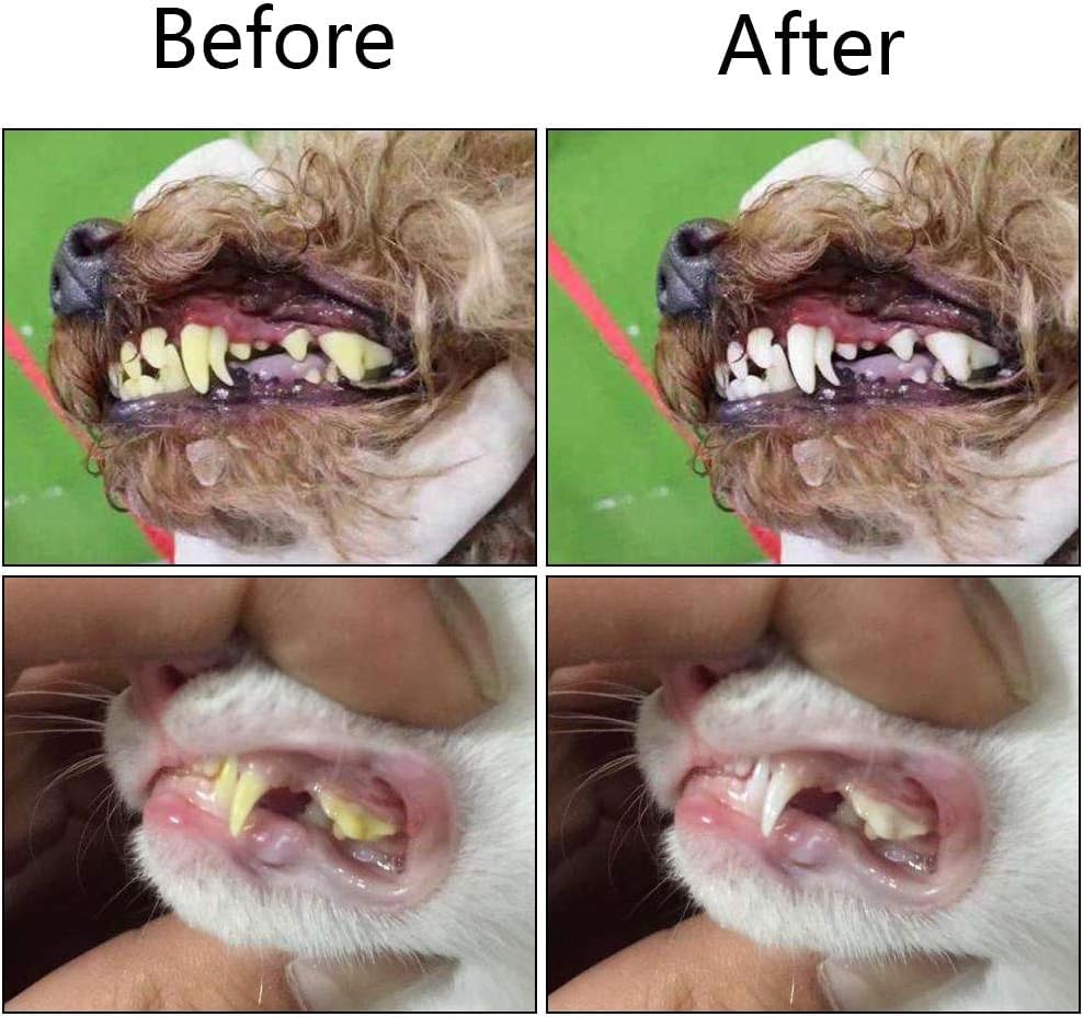 8 Pcs 3 Sided Pet Toothbrush Dog Cat Mouth Dental Teeth Care (Multicolor-8)