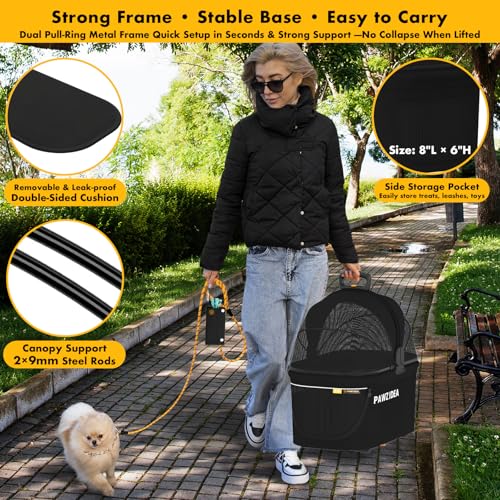 Pet Stroller 4 (Black Warrior)
