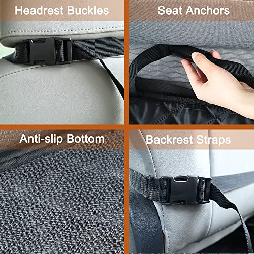 2PCS Dog Car Front Seat Covers Scratch (19"W x 43"L Front Seat Cover (Pack of 2))