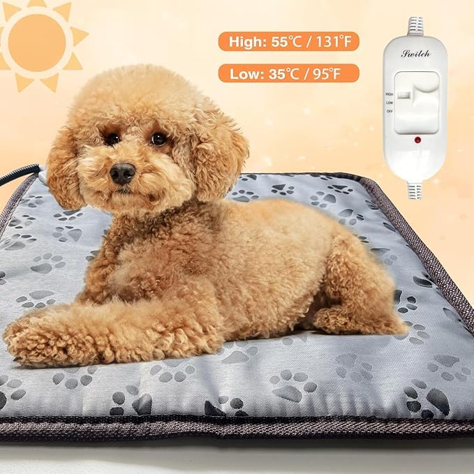 Cat Heating Pad 18'' × 18'' Self (Dark grey / Medium)
