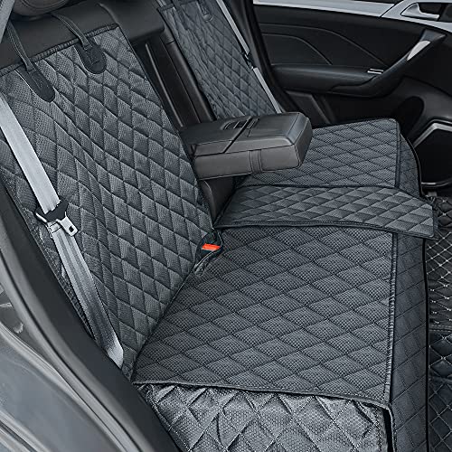 Dog Car Seat Cover for Back Seat Cover (Black / Universal Fit)