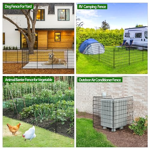 10 Panels Dog Fence Outdoor for Yard (36in(H))