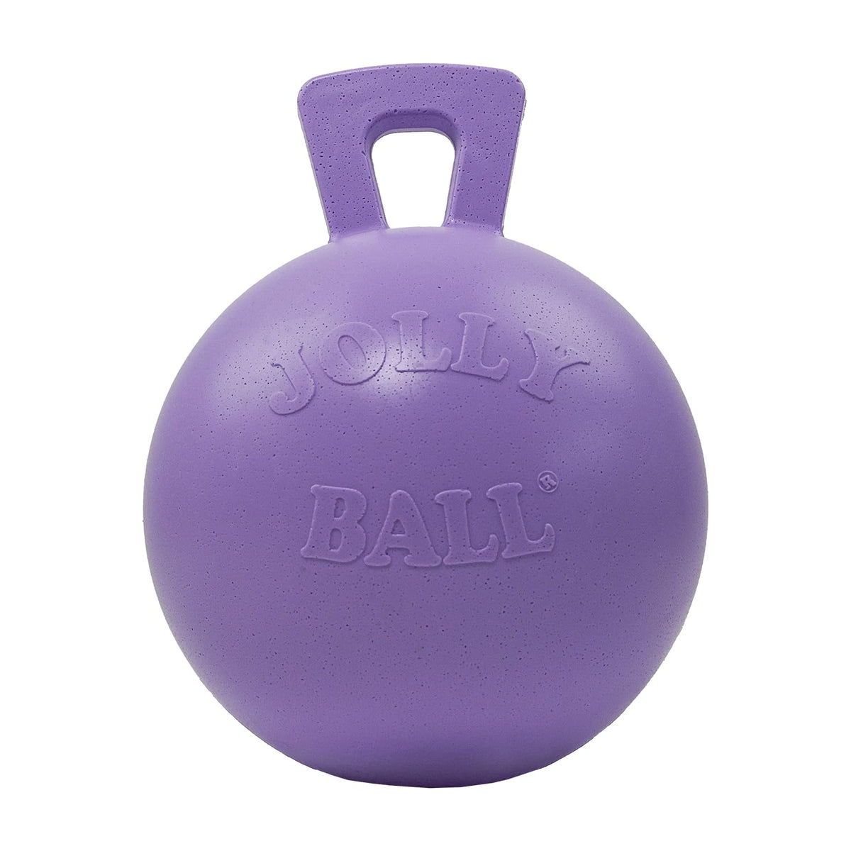 Tug-n-Toss Heavy Duty Dog Toy Ball with Handle, 10 Inches/X-Large, Light Purple (Light Purple / XL (10 in))