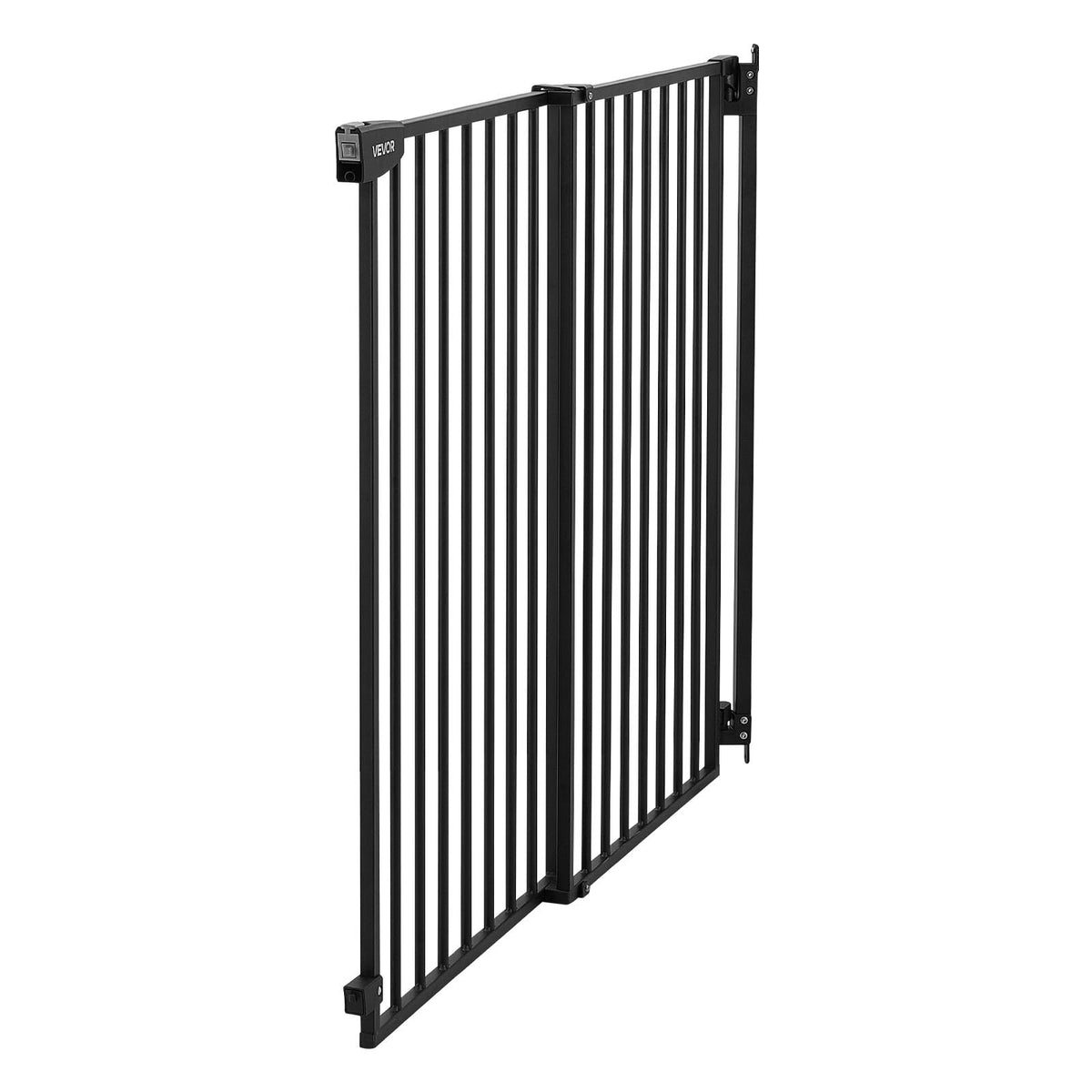 Pet Gate for Stairs (Black / 31-48" Wide x 30" Tall)