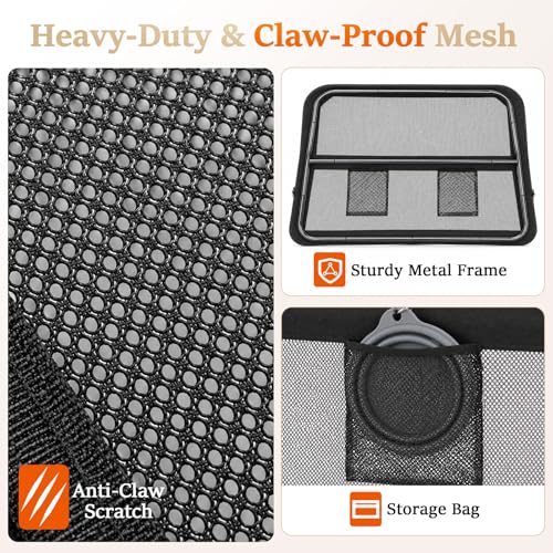 Heavy Duty Dog Car Barrier with Sturdy Metal Frame (Medium)