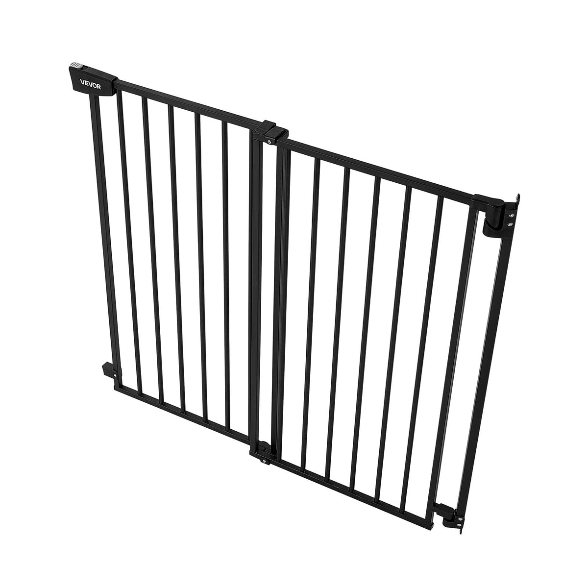Pet Gate for Stairs (Black / 29-43" Wide x 36" Tall)