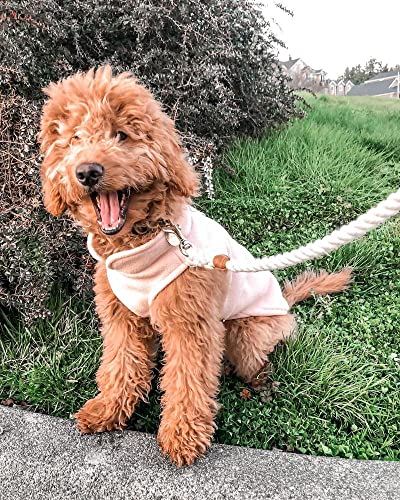 Fleece Vest Dog Sweater (Peach / Large (Around 18-lb))