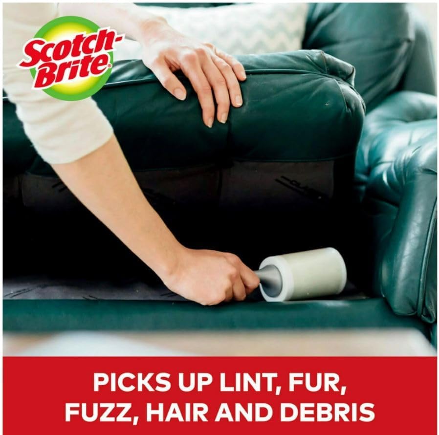 Scotch Brite 3M Lint Roller 50 % Sticker 5 Pk
