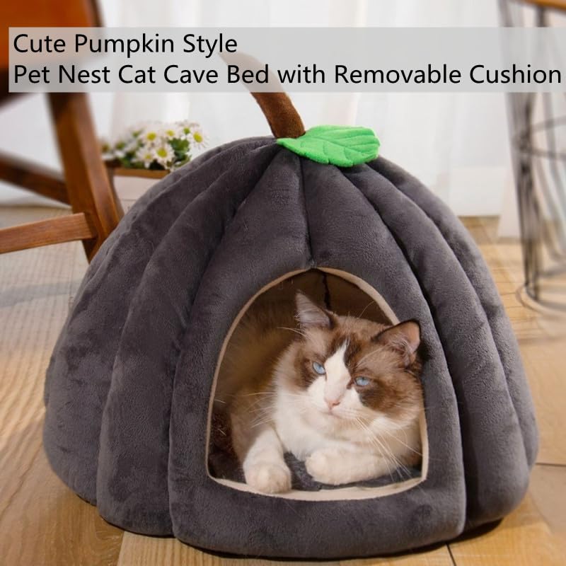 Cat Beds for Indoor Cats (Gray / 18 in)