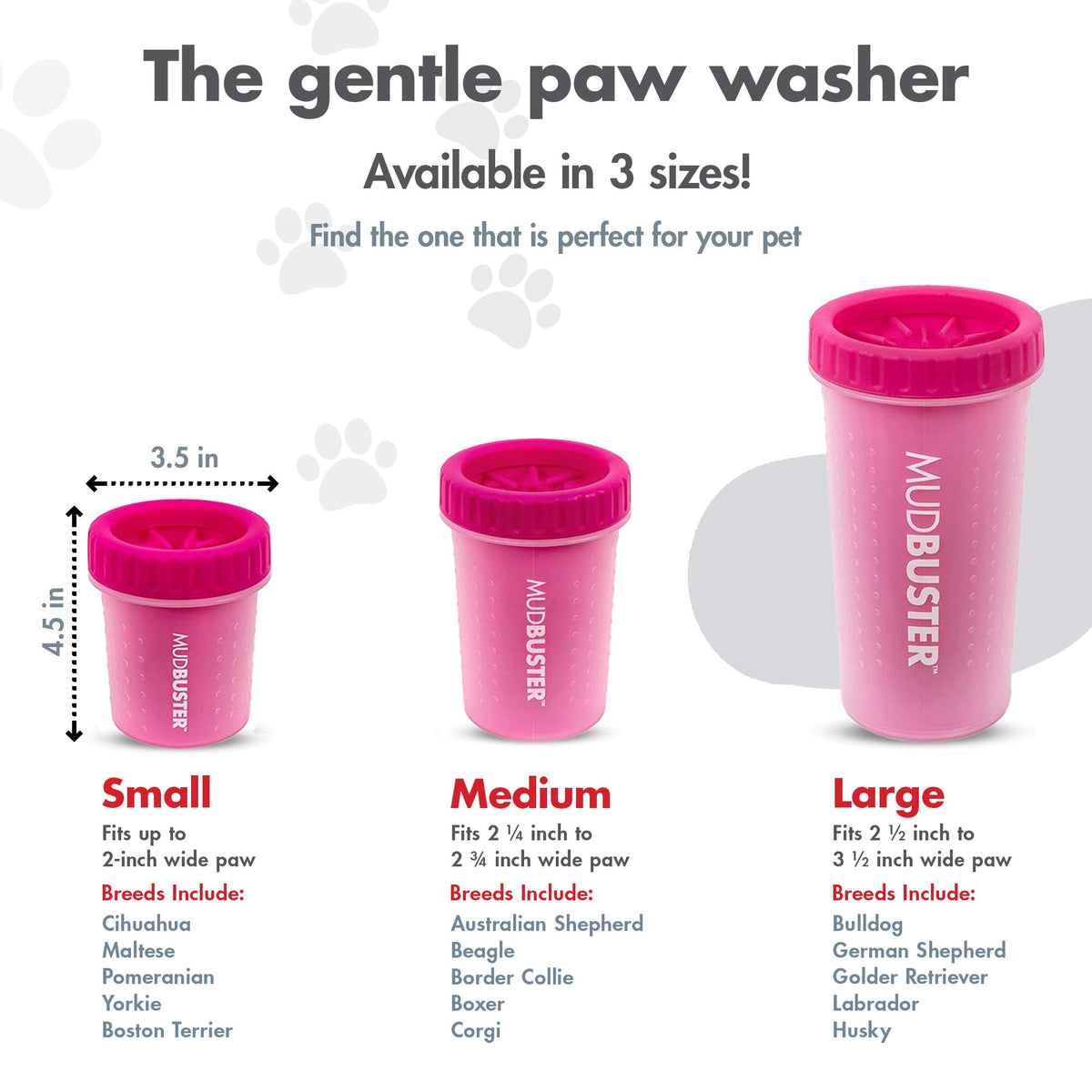 Dog Paw Cleaner (Pink / Small)