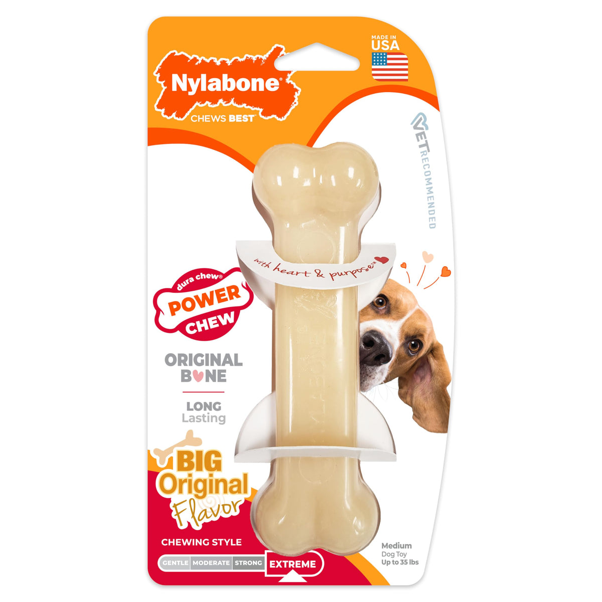 Power Chew Original Bone Dog Chew Toy (Medium)
