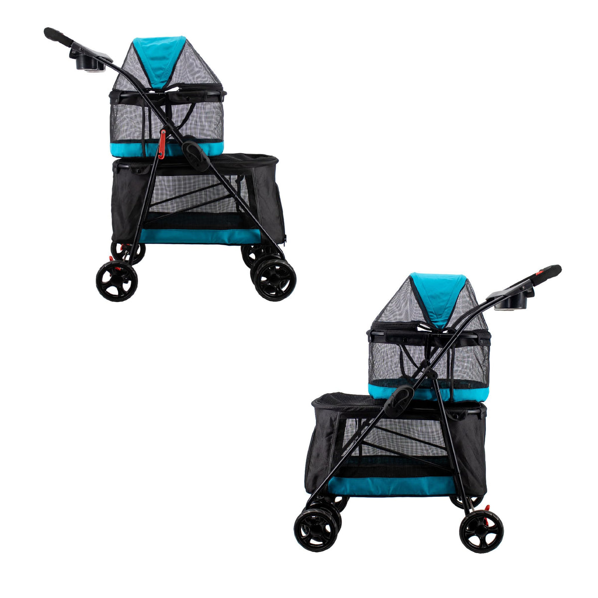 Pet & Pets Double Decker Pet Stroller (teal)