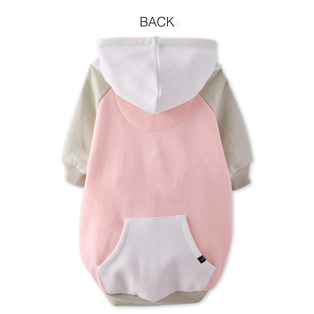 Rocky II Dog Hoodie (Pink Color Block / X-Large (55-80 lbs))