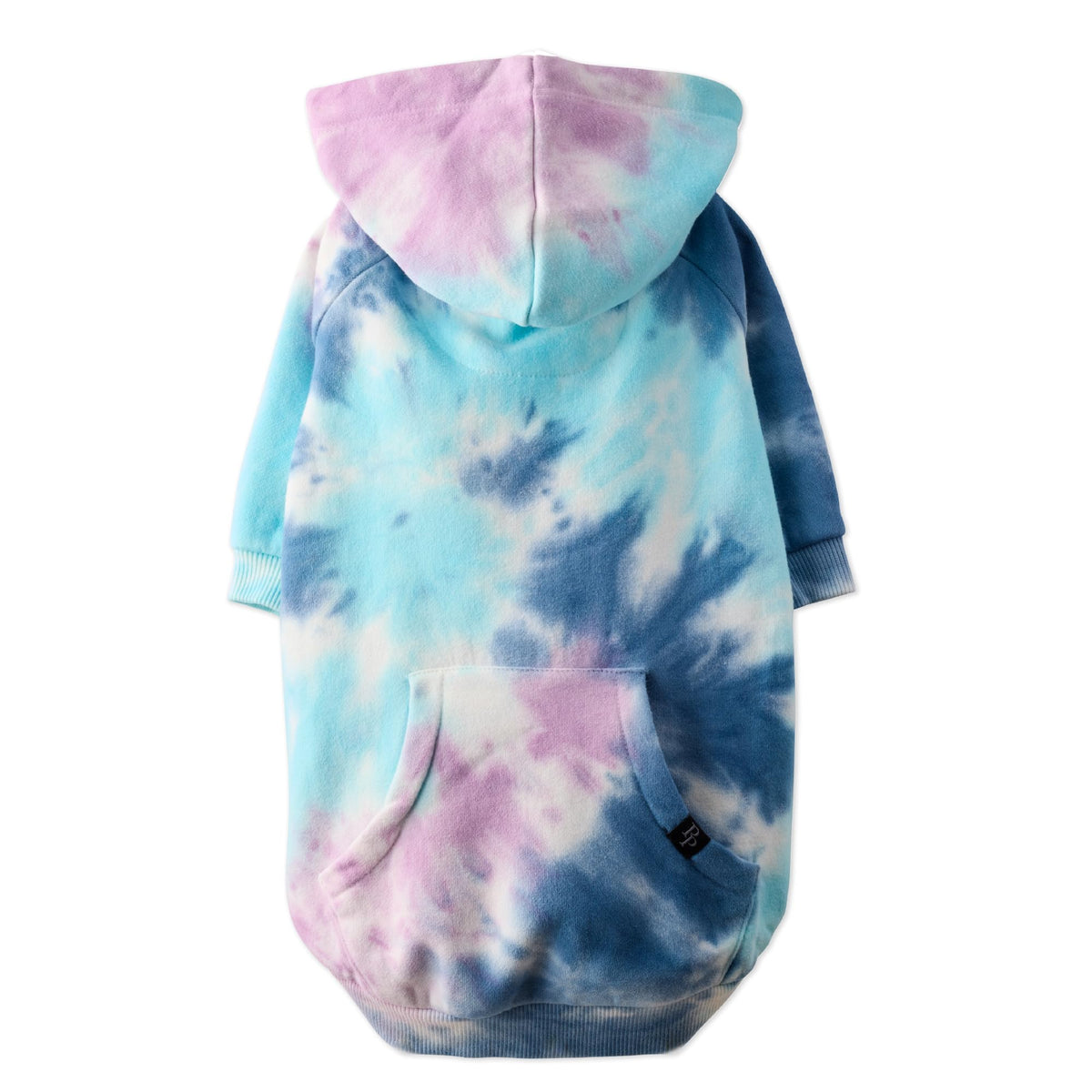 Rocky II Dog Hoodie (Purple Tie Dye / X-Small (5-12 lbs))
