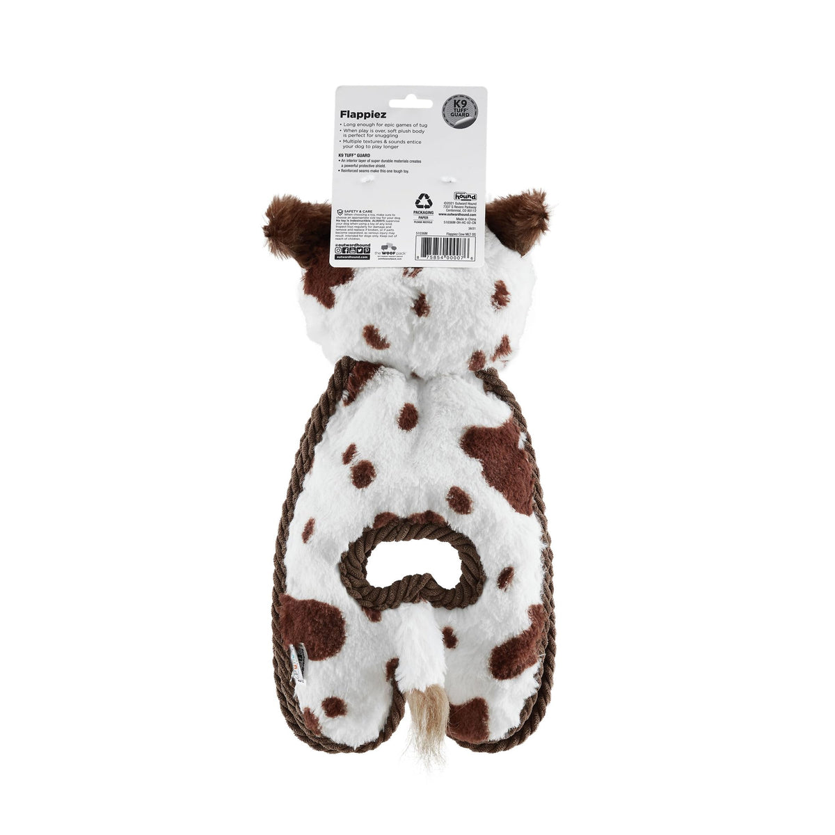 by Charming Pet Cuddle Tugs Cow Plush Squeaky Dog Toy (Tugs Cow / 1 Count)