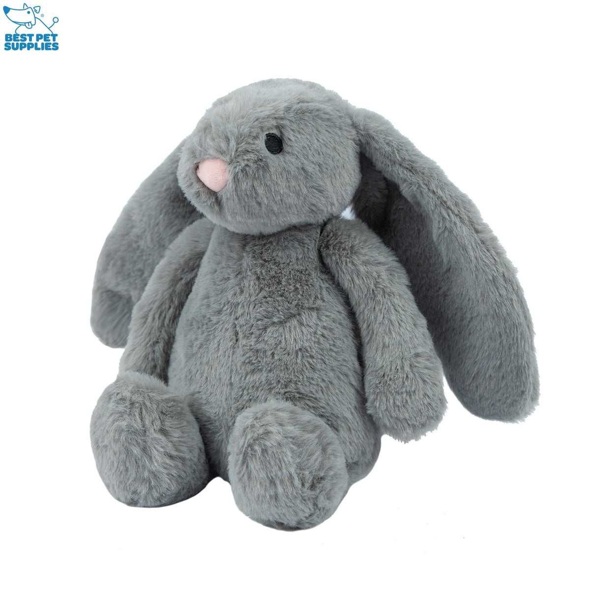 Bunny Buddy Squeaky Plush Dog Toy (Bunny (Gray) / Large)